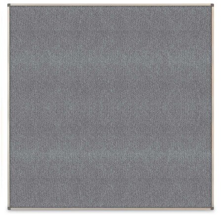 United Visual Products Corkboard, Fabric, Gold, 1 Door, 36 x 36" UV302-GOLD-AMETHY